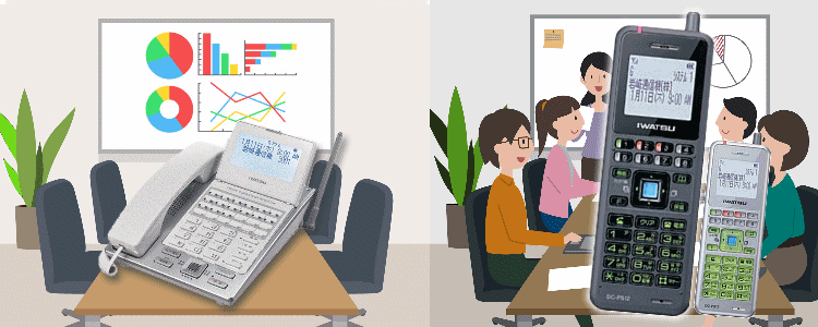 使用環境に合わせて選べる2種類のディジタルコードレス端末 卓上タイプか携帯タイプか