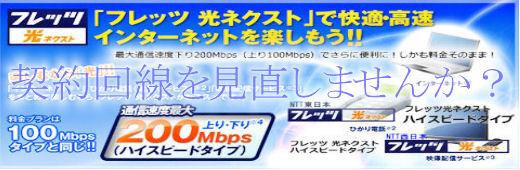 �t���b�c���l�N�X�g�E�n�C�X�s�[�h�^�C�v�Ȃ痿���͂��̂܂܂ŒʐM���x���{�̂Q�O�O�l������